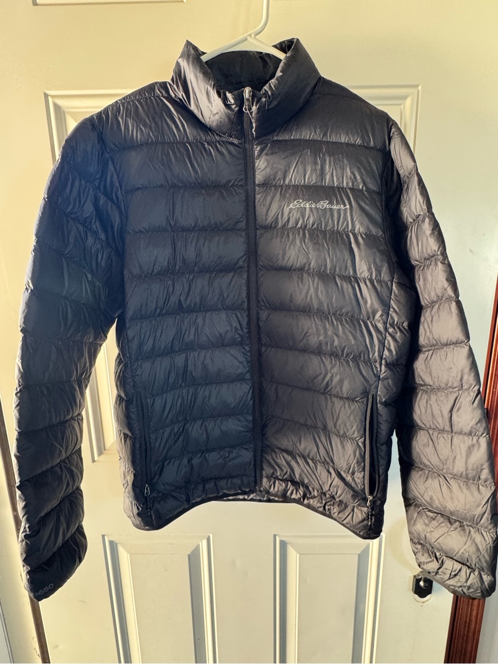 Eddie Bauer Men's 650 Black Quilted Puffer Jacket